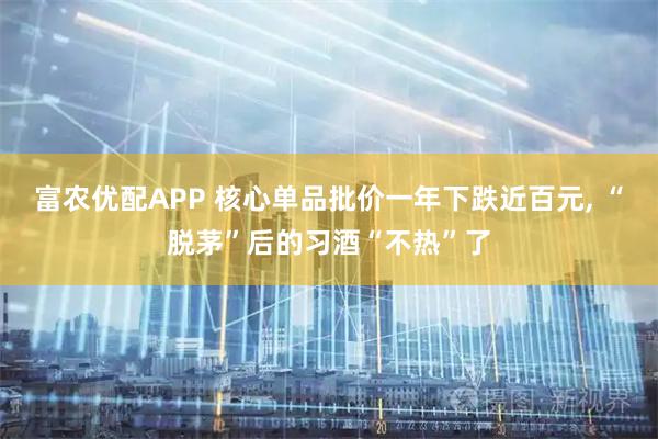富农优配APP 核心单品批价一年下跌近百元, “脱茅”后的习酒“不热”了